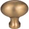 Jeffrey Alexander 1-9/16" Overall Length Satin Bronze Football Lyon Cabinet Knob 3991SBZ - alternate 4